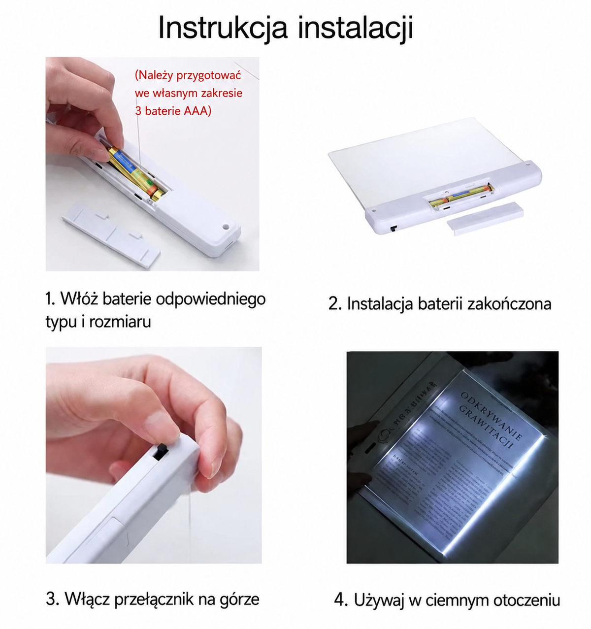 📖 LED-Leselampe – dünn, leicht und handlich! ✨