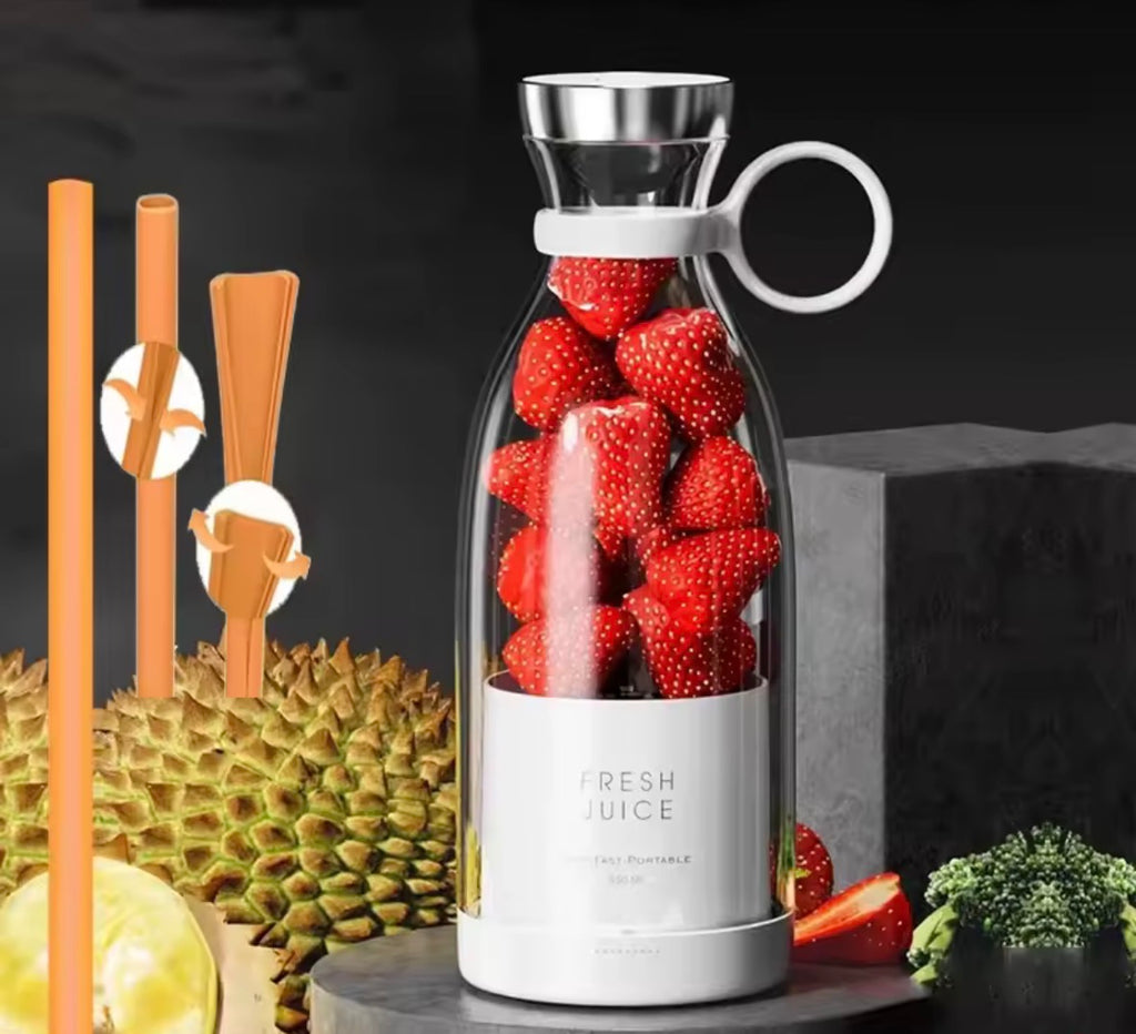 🍓 Przenośny Blender USB 350 ml – Smoothie, Koktajle i Soki 🥤 6 Ostrzy