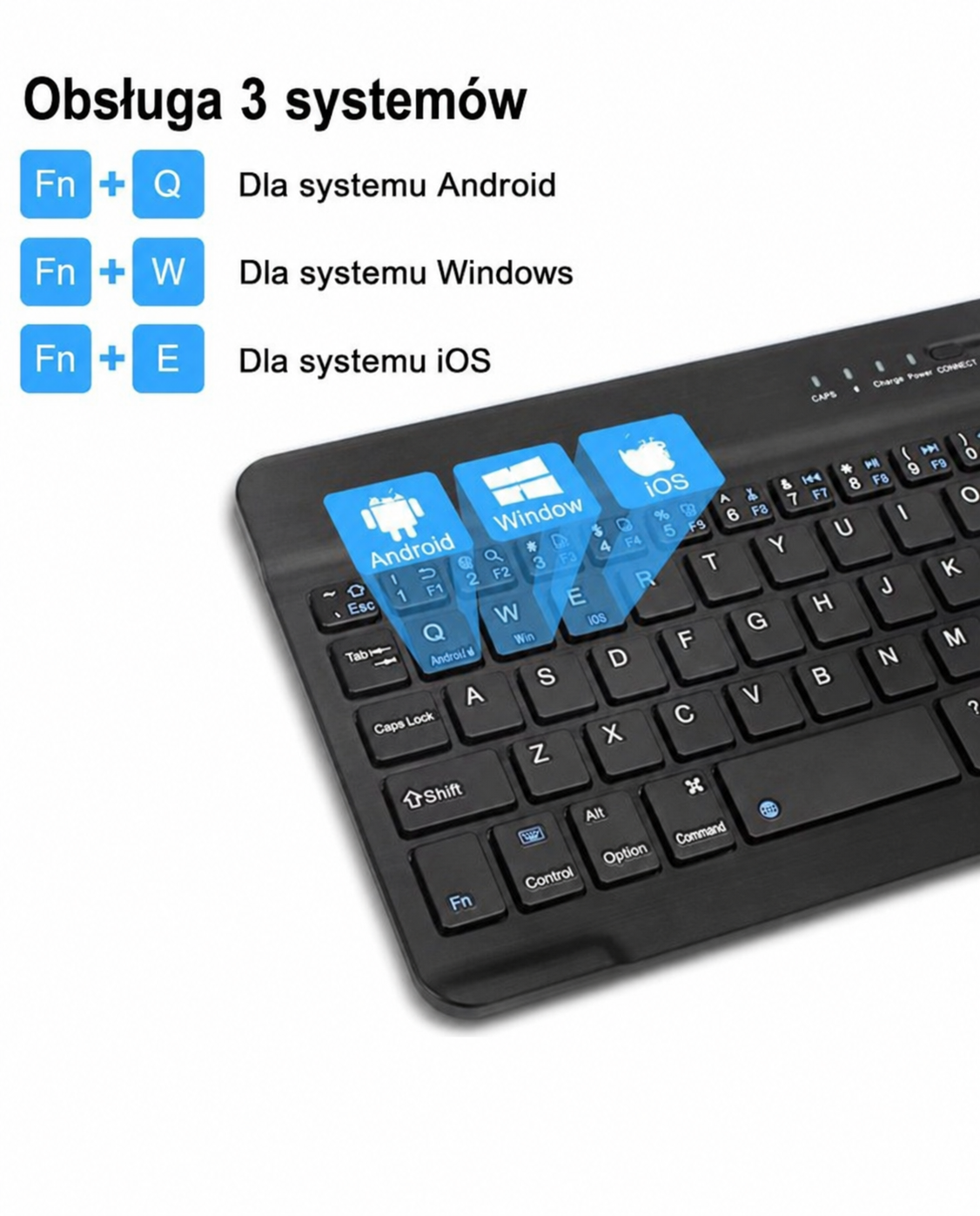 ⌨️ Bluetooth-Tastatur 5.1 – Kabellose Mini-Tastatur für Tablet, Telefon und Laptop