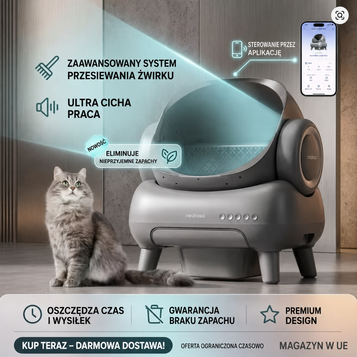 🐱 Neakasa M1 – Selbstreinigende Katzentoilette 🧹