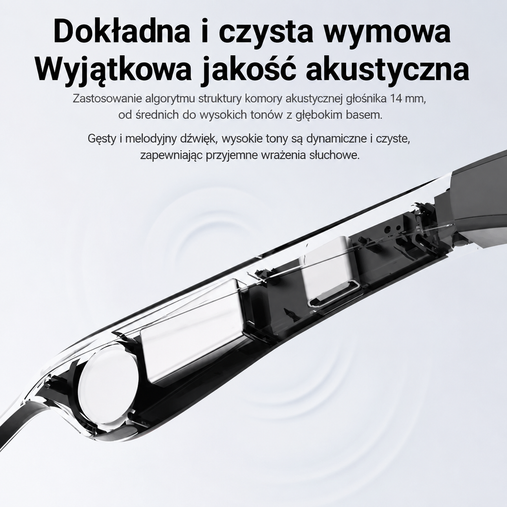 🕶️ Lenovo Inteligentne Okulary AI D12 – Bluetooth, Tłumaczenie AI, Muzyka, Rozmowy Hands-Free 🎧🤖