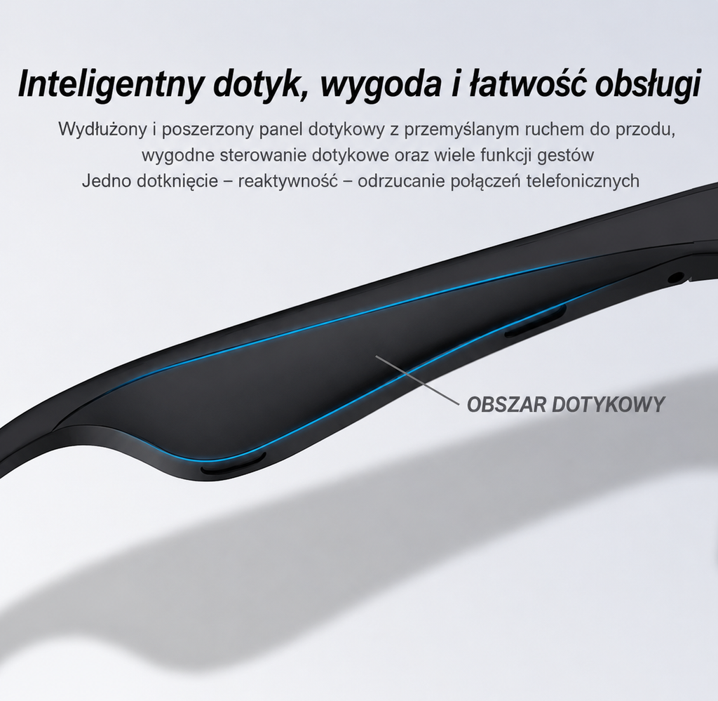 🕶️ Lenovo Inteligentne Okulary AI D12 – Bluetooth, Tłumaczenie AI, Muzyka, Rozmowy Hands-Free 🎧🤖