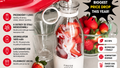 🍓 Przenośny Blender USB 350 ml – Smoothie, Koktajle i Soki 🥤 6 Ostrzy