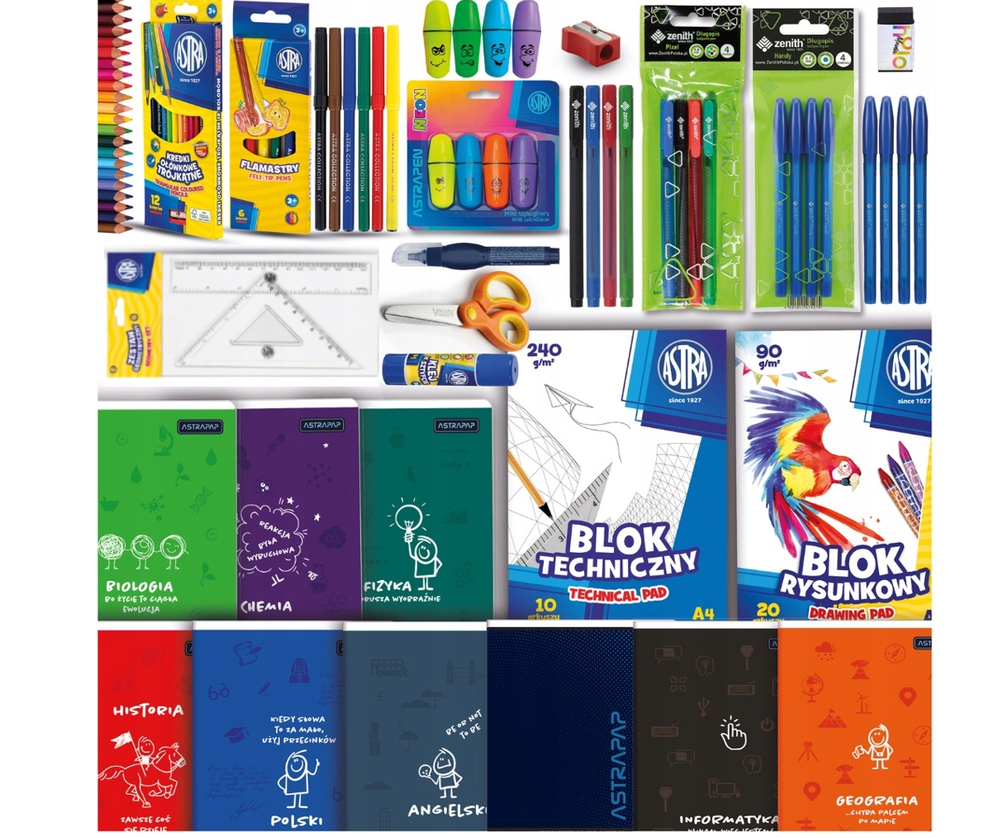 🎒 Großes Schulranzen-Set ASTRA XXL – Komplettes Set für die Klassen 4–8 📚✏️