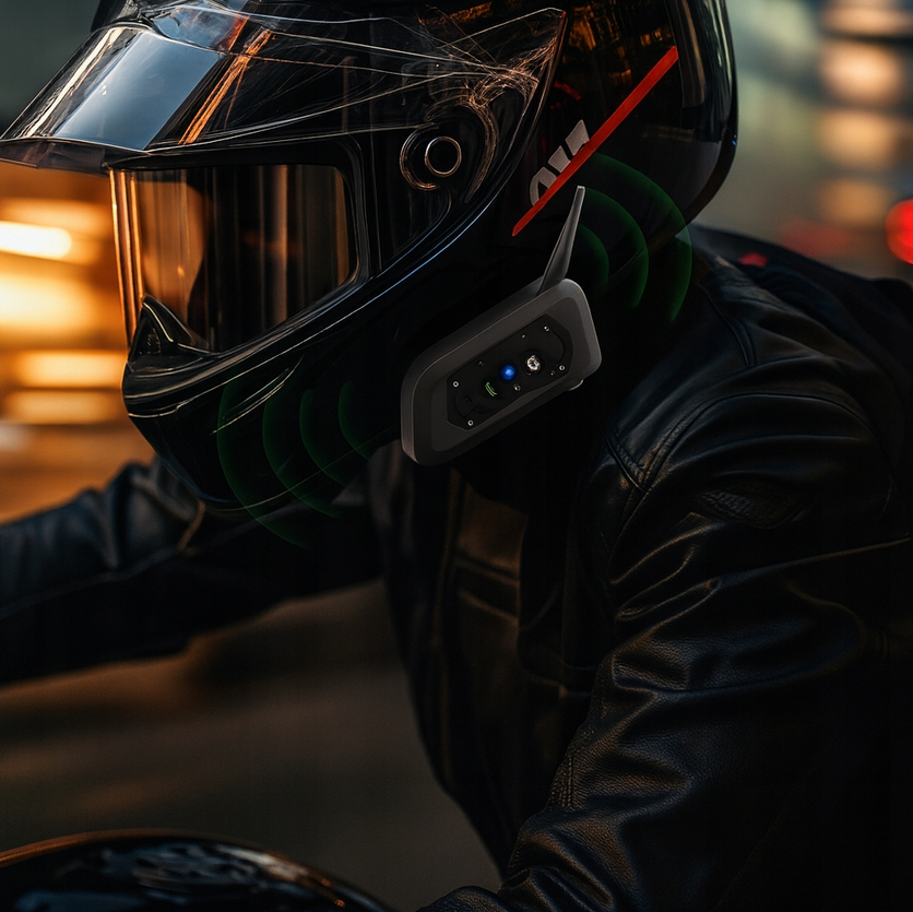 🏍️ Interkom Motocyklowy EJEAS V6 PRO+ Bluetooth 5.1 USB-C IP67 1200 m 🎧
