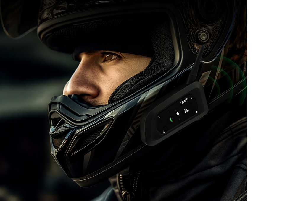 🏍️ Interkom Motocyklowy EJEAS V6 PRO+ Bluetooth 5.1 USB-C IP67 1200 m 🎧