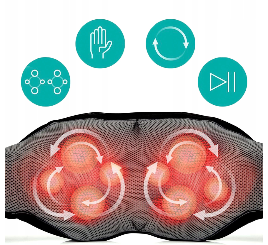 💆 MalTec Shiatsu-Massagegerät für Nacken, Hals, Rücken und Füße mit Heizfunktion 🔥
