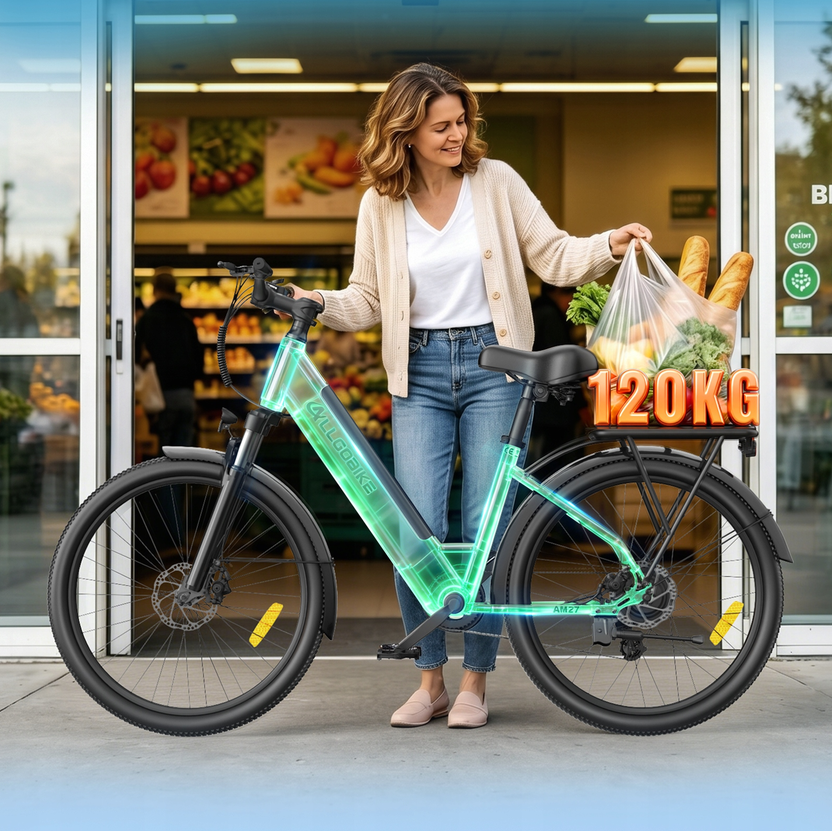 🚲 Rower Elektryczny ALLGOBIKE 27,5" 250W 15Ah – Shimano 7S, Zasięg do 100 km ⚡