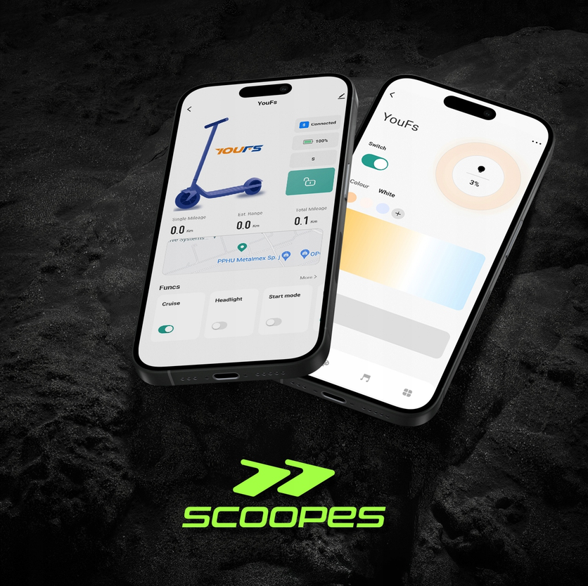 🛴 Hulajnoga Elektryczna SCOOPES E-Cruise 350W – Zasięg 35 km, Koła 10", Amortyzacja ⚡